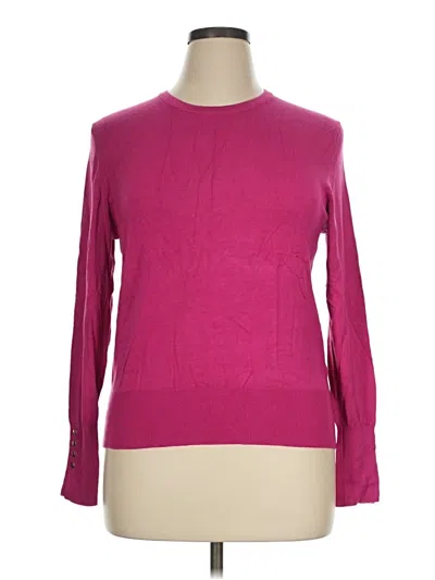Pre-owned Truth By Republic Pullover Sweater In Pink