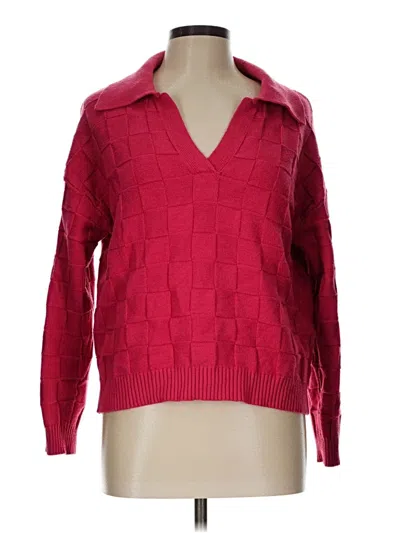 Pre-owned Truth By Republic Pullover Sweater In Red