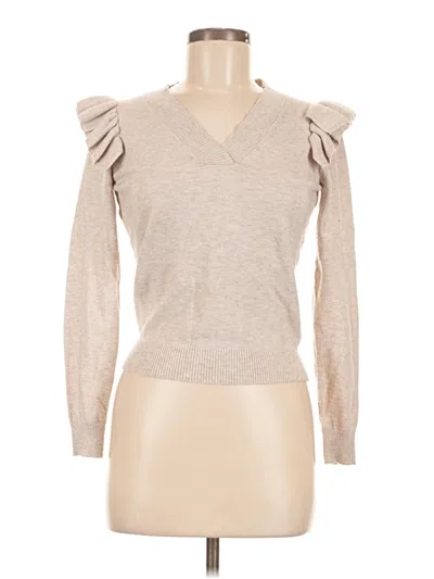 Pre-owned Truth By Republic Pullover Sweater In Tan