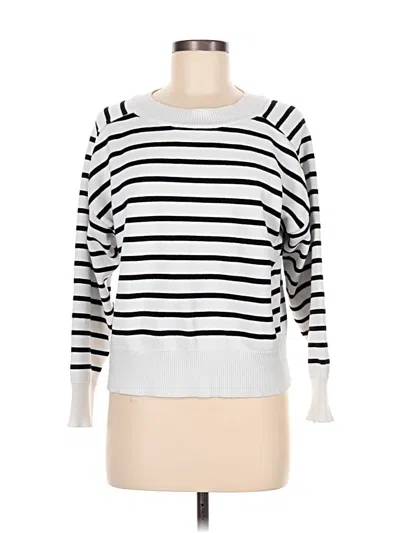 Pre-owned Truth By Republic Pullover Sweater In White