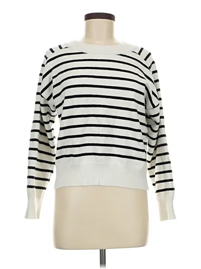 Pre-owned Truth By Republic Pullover Sweater In White