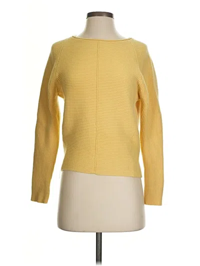 Pre-owned Truth By Republic Pullover Sweater In Yellow
