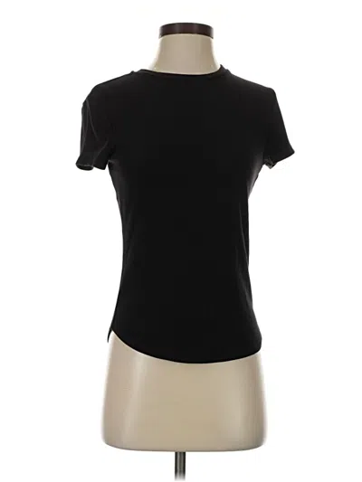 Pre-owned Truth By Republic Short Sleeve Turtleneck In Black