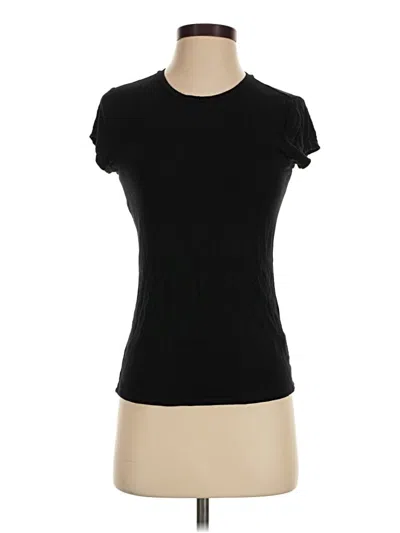 Pre-owned Truth By Republic Short Sleeve Turtleneck In Black
