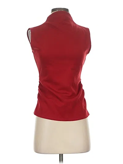 Pre-owned Truth By Republic Sleeveless Blouse In Red