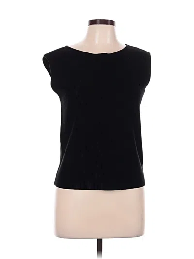 Pre-owned Truth By Republic Sleeveless Top Black Boatneck Tops