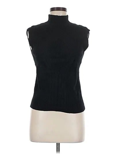 Pre-owned Truth By Republic Sleeveless Top Black Turtleneck Tops