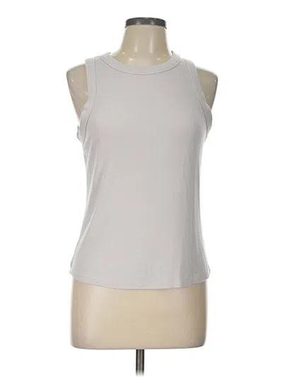 Pre-owned Truth By Republic Sleeveless T-shirt In Ivory