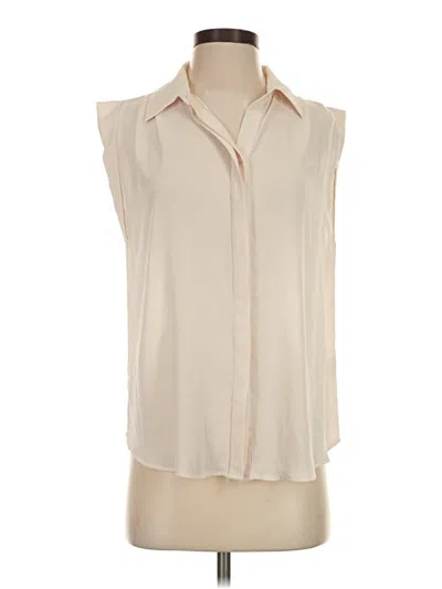 Pre-owned Truth By Republic Sleeveless T-shirt In Ivory