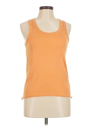 Pre-owned Truth By Republic Tank Top Orange Halter Neckline Tops