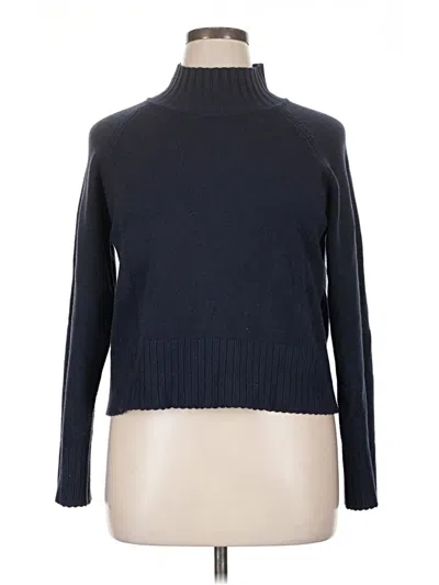 Pre-owned Truth By Republic Turtleneck Sweater In Blue