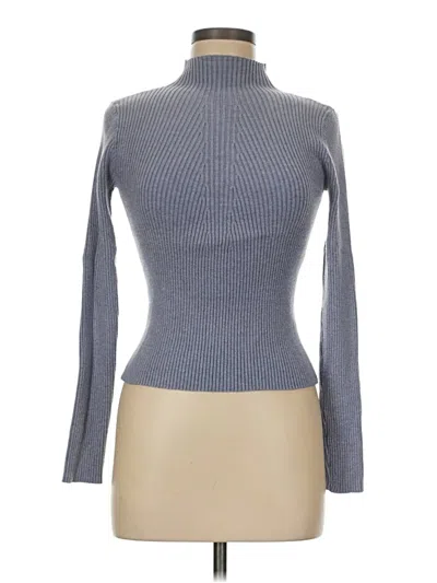Pre-owned Truth By Republic Turtleneck Sweater In Gray