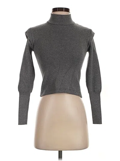 Pre-owned Truth By Republic Turtleneck Sweater In Gray