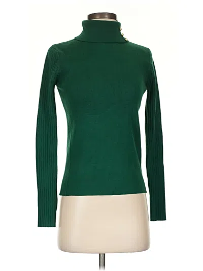 Pre-owned Truth By Republic Turtleneck Sweater In Green