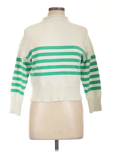 Pre-owned Truth By Republic Turtleneck Sweater In Green