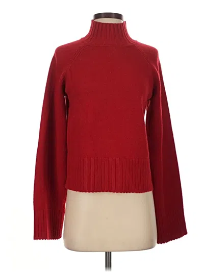 Pre-owned Truth By Republic Turtleneck Sweater In Red