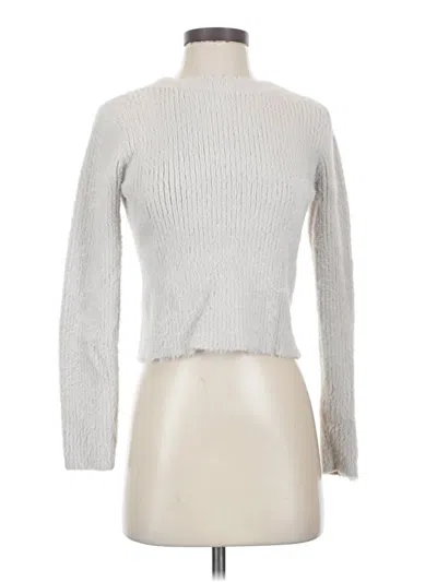 Pre-owned Truth By Republic Turtleneck Sweater In Silver