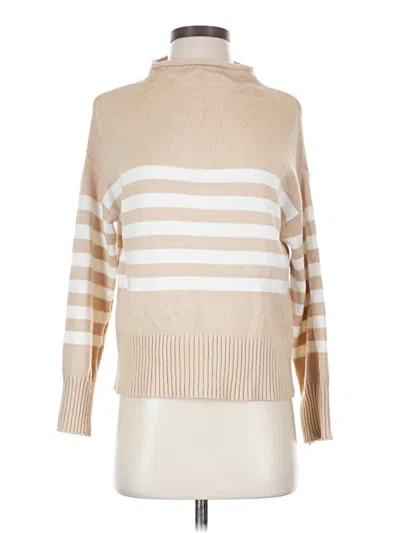 Pre-owned Truth By Republic Turtleneck Sweater In Tan