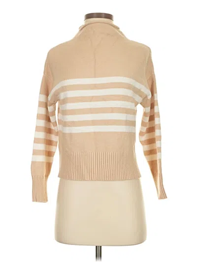 Pre-owned Truth By Republic Turtleneck Sweater In Tan