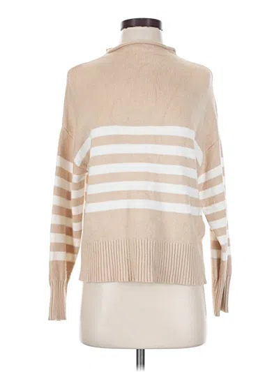 Pre-owned Truth By Republic Turtleneck Sweater In Tan