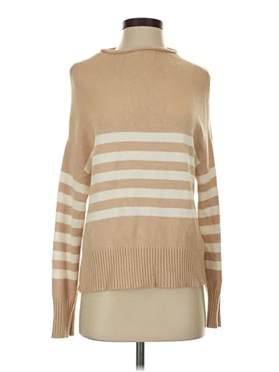 Pre-owned Truth By Republic Turtleneck Sweater In Tan