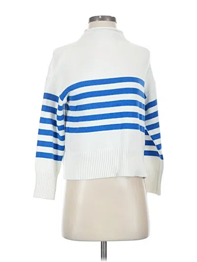 Pre-owned Truth By Republic Turtleneck Sweater In White