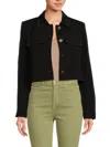 TRUTH BY REPUBLIC WOMEN'S CONTRAST STITCH CROPPED JACKET