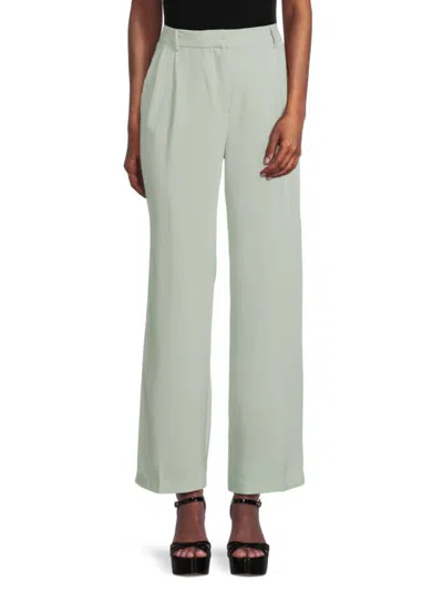 Truth By Republic Women's Crepe Pleated Wide Leg Pants In Sage
