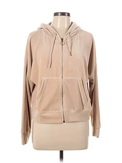 Pre-owned Truth By Republic Zip Up Hoodie In Brown
