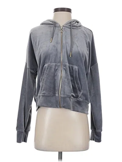 Pre-owned Truth By Republic Zip Up Hoodie In Gray