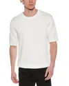 Truth Chevron Knit Crewneck Sweater In White