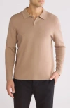 Truth Classic Fit Polo In Camel Beige