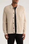 Truth Collared Button Front Cardigan In Neutral