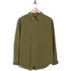 Truth Drop Shoulder Button-up Shirt In Green