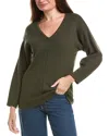 Truth Exposed Seams V-neck Sweater In Black