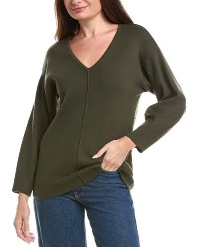 TRUTH TRUTH EXPOSED SEAMS V-NECK SWEATER