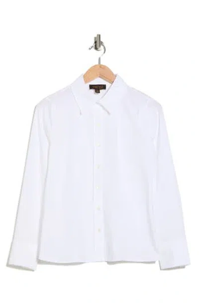 Truth Fitted Button-up Shirt In White
