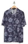 Truth Floral Print Button-up Camp Shirt In Multi
