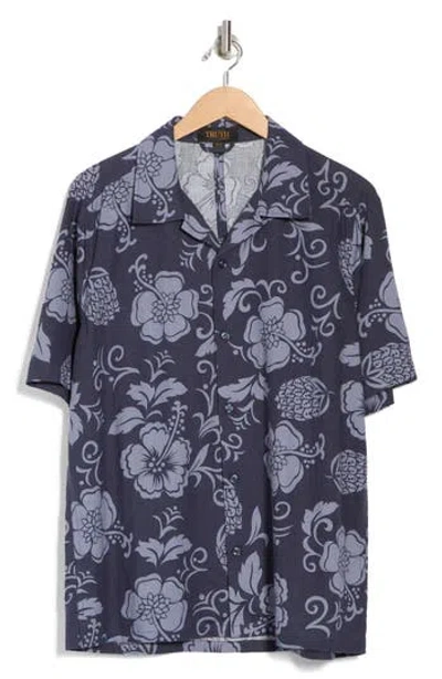 Truth Floral Print Button-up Camp Shirt In Multi