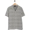 Truth Jacquard Camp Shirt In Blue