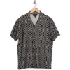 Truth Jacquard Camp Shirt In Black