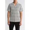 Truth Jacquard Camp Shirt In White