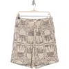 Truth Jacquard Drawstring Shorts In Multi