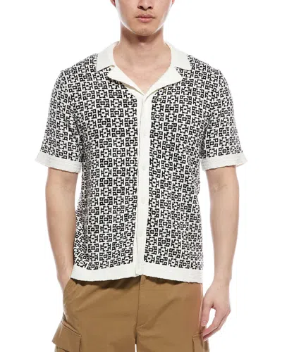 Truth Jacquard Knit Shirt In White