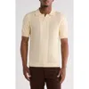 Truth Johnny Collar Pointelle Knit Sweater Polo