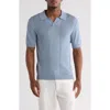 Truth Johnny Collar Pointelle Knit Sweater Polo