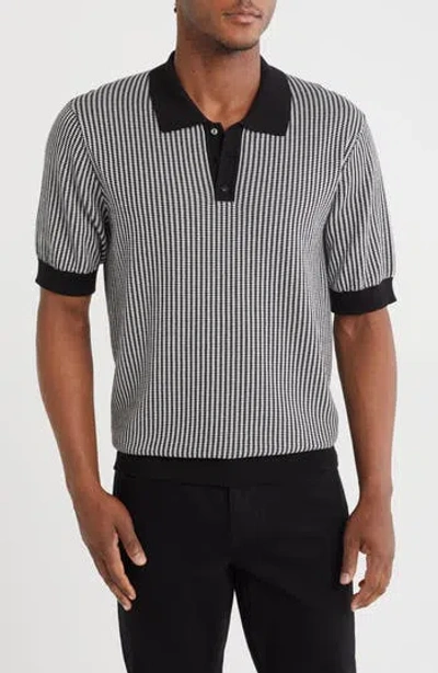Truth Knit Polo In Black