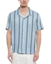 Truth Linen-blend Shirt In Blue