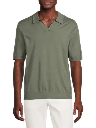 Truth Men's Solid Pullover Polo In Sage