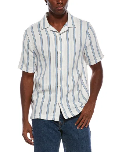 Truth Men Striped Shirt In White